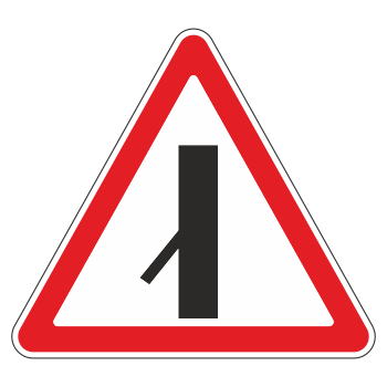Дорожный знак 2.3.7 «Примыкание второстепенной дороги слева»